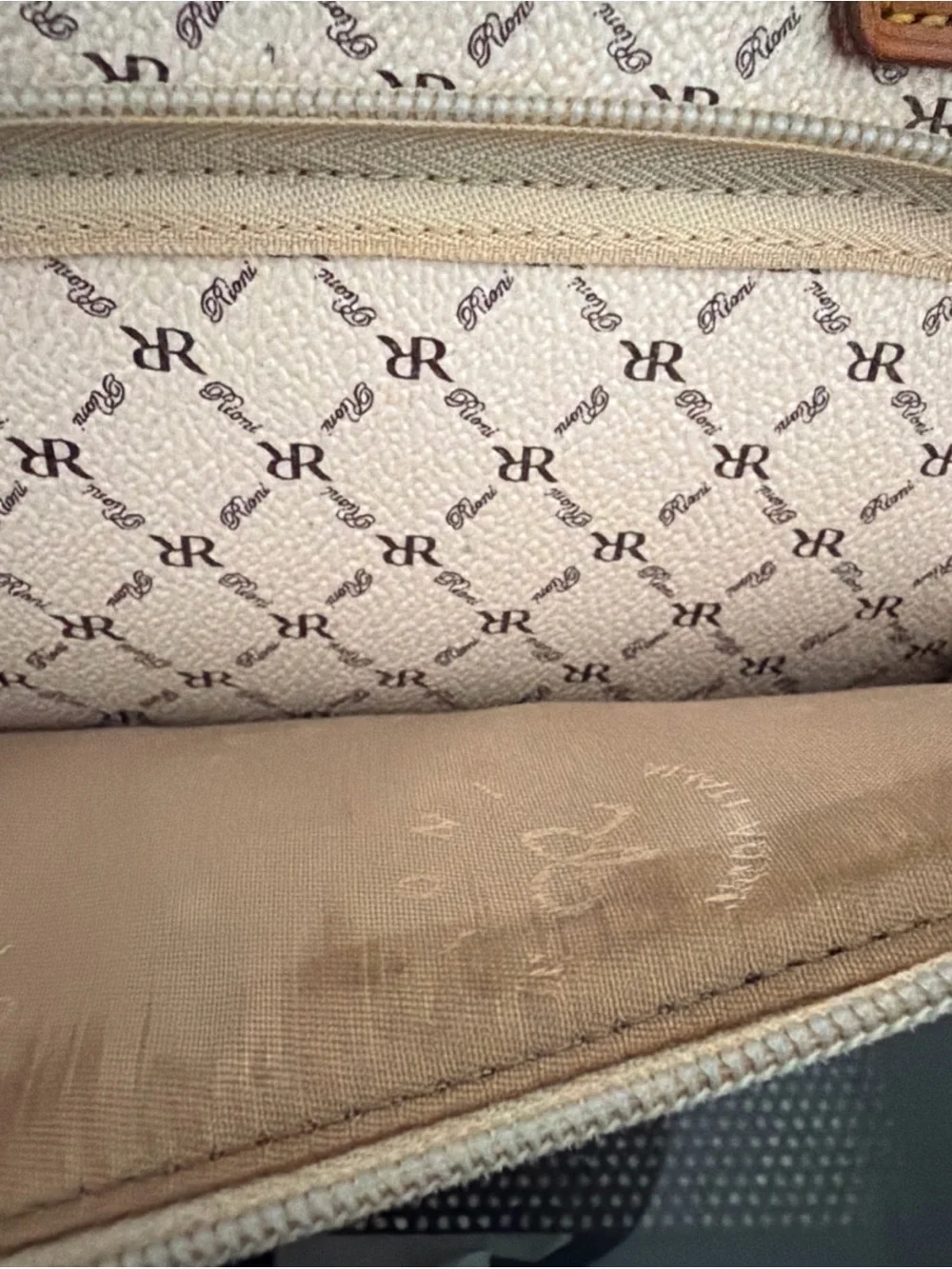 Rioni Signature Natural Dome Handle Bag